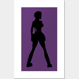 LARA CROFT SILHOUETTE (Tomb Raider Chronicles) Posters and Art